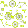Illustration de pièces de vélo