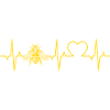 Bee Heartbeat Honeybee Heart