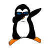 Dabbing penguin cuddly