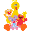 Sesame Street Bibo, Elmo, Sina, Abby And Cadabby