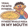 Sesame Street Ernie Fitness Pizza Citat
