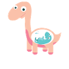 Pregosaurus Funny Dinosaur Pregnancy