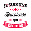 BRICOLEUSE QUI DÉCHIRE