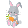 Baby with carrot