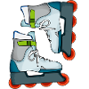 Inline Skates Skater Logo