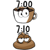 Caca de café le matin
