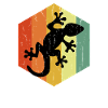 Distressed Gecko Tropski Guster Hexagon