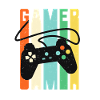 Gamer Console Controller Retro Gaming