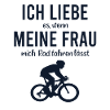 Fahrrad Frau Spruch