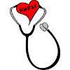 stethoscope heart nurse nurse