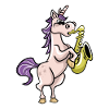 Saxophonist Einhorn