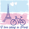 Vélo à Paris, motard mignon
