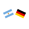 Argentine Allemagne drapeau drapeau