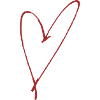 Heart drawn