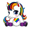 Süße einhorn LGBTQ