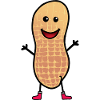 Cacahuète joyeuse Salutations Amis enfant