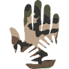 camo hands french army pattern