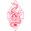 Snake Æstetisk Tøj Blød Grunge Goth Punk