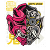 Oni démon japonais Cyborg