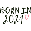Né en 2021 cœur rose