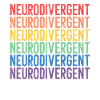 Neurodivergent Neurodiversity Rainbow TDAH