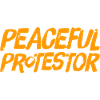 Peaceful protestor