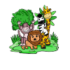 Jungle animaux Mignon