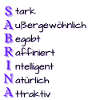 Sabrina- Name und Eigenschaften