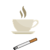 Pause café et cigarette