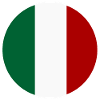 Italy flag round