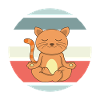 Namaste Meditating Cat Yoga Cat