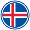 Iceland flag round