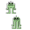 robots en vert