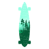 Longboard Longboarder Skateboard Skate Sihouette