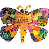 MagischeR Buntglas-Schmetterling