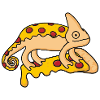 Chamäleon Pizza Design