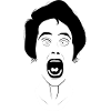 Screaming woman