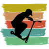 Stunt Scooter Vintage Skater Pedal Scooter Scoot Kids