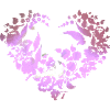 Hungarian flowers,pink,flower heart, heart, paprika