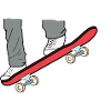 Skateboard Sprung Spruch Kinder