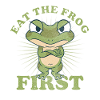 "Eat The Frog First" Vintage Comic Time Management