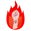 Femmes Signe Féminisme Poing