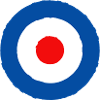 Britische Rundum-Roundel Retro