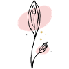 Art au trait abstrait rose