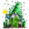 Green Gnomes Holding Beer