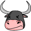 Bulls head bull