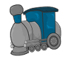 Railway Locomotive Train