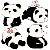 Chubby Panda Bears