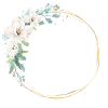 Flowers circle customizable