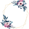Floral Hexagon customizable